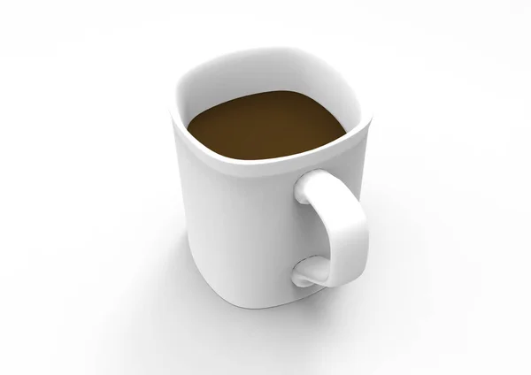 Taza Aislada Sobre Fondo Blanco — Foto de Stock