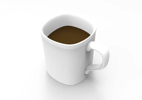 Taza Aislada Sobre Fondo Blanco — Foto de Stock