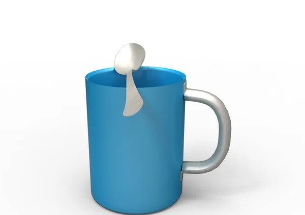 Tasse Tee Isoliert Auf Weißem Hintergrund — Stockfoto