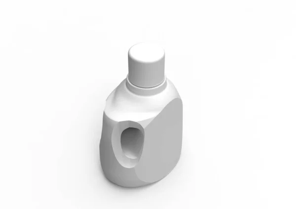Tisztítószer Üveg Csomagolási Elszigetelt Fehér Background — Stock Fotó