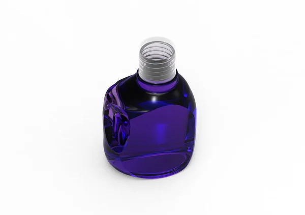 Envase Botellas Detergente Aislado Sobre Fondo Blanco — Foto de Stock