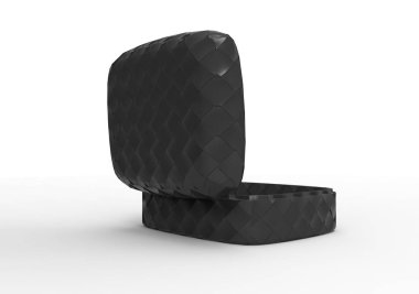 Beyaz arka plan üzerinde takı kutusu