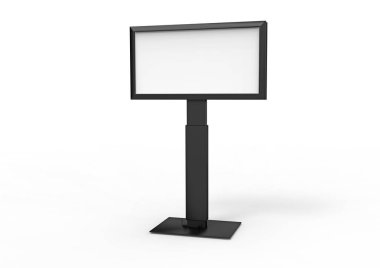 Boş billboard reklam için alacakaranlıkta