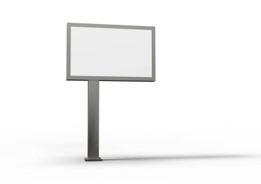 beyaz bir arka plan üzerinde izole 3d billboard