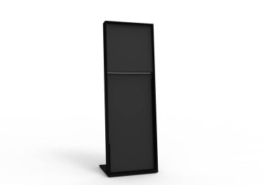 Sergi donatımı, kopya alanı 3d görüntü.