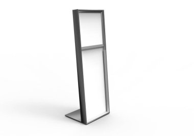 Sergi donatımı, kopya alanı 3d görüntü.