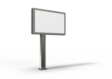 beyaz bir arka plan üzerinde izole 3d billboard