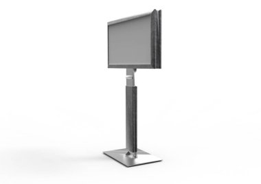 Boş billboard reklam için alacakaranlıkta