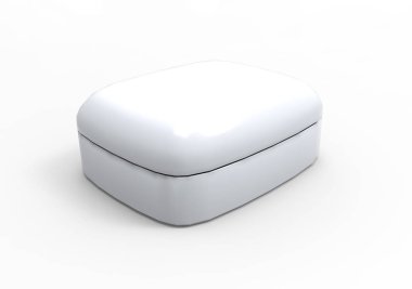 Beyaz arka plan üzerinde takı kutusu