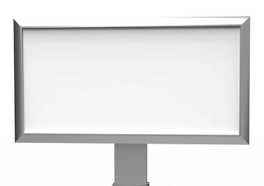 Boş billboard reklam için alacakaranlıkta