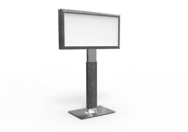 Boş billboard reklam için alacakaranlıkta