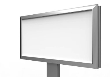 Boş billboard reklam için alacakaranlıkta