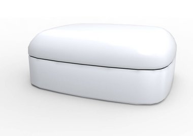 Beyaz arka plan üzerinde takı kutusu