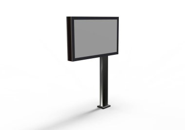 beyaz bir arka plan üzerinde izole 3d billboard