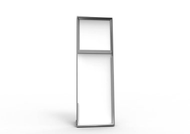 Sergi donatımı, kopya alanı 3d görüntü.