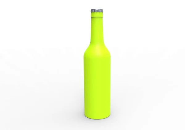 Beer Bottle Isolated White Background — Stock Photo, Image