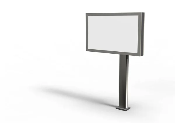 beyaz bir arka plan üzerinde izole 3d billboard