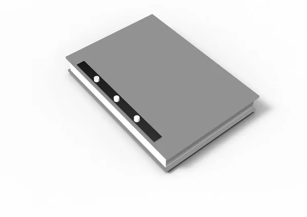 Boek Notebook Geïsoleerd Een Witte Achtergrond — Stockfoto
