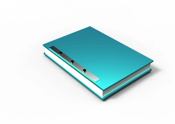 Книга Ноутбук Изолированы Белом Фоне — стоковое фото