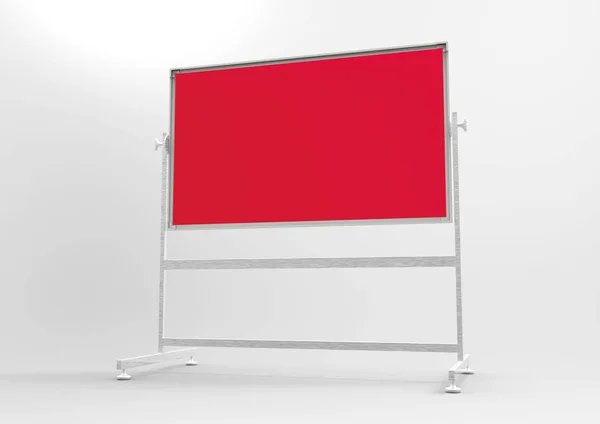 Leere Präsentationstafel Isoliert Auf Weißem Hintergrund — Stockfoto