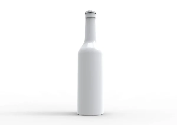 Beer Bottle Isolated White Background — Stock Photo, Image