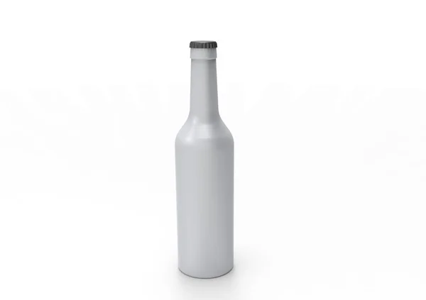 Beer Bottle Isolated White Background — Stock Photo, Image