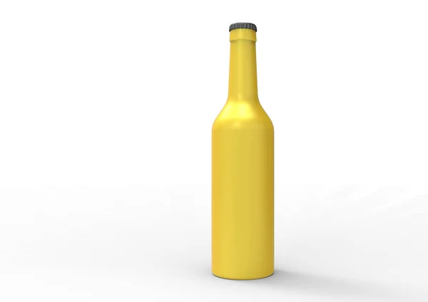 Beer Bottle Isolated White Background — Stock Photo, Image