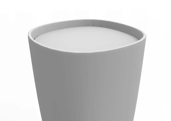 Cup Caixa Isolada Fundo Branco — Fotografia de Stock