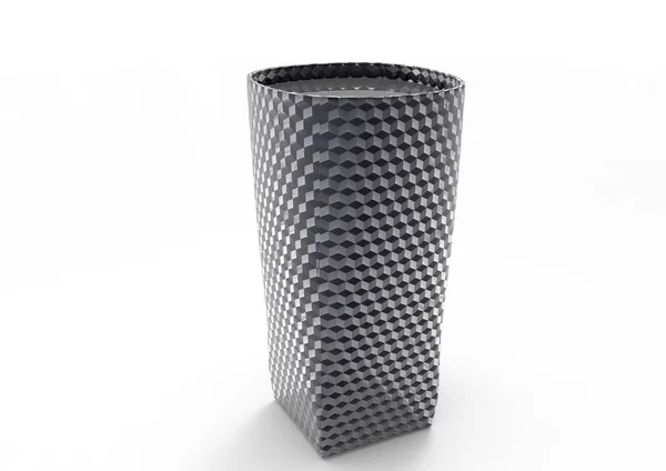 Scatola Cup Isolata Sfondo Bianco — Foto Stock