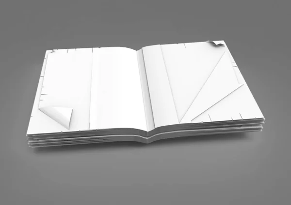 Книга Блокнот Ізольовані Білому Тлі — стокове фото