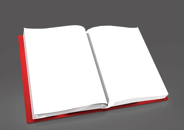 Livro Notebook Isolado Fundo Branco — Fotografia de Stock