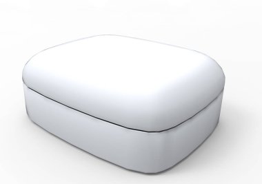 Beyaz arka plan üzerinde takı kutusu