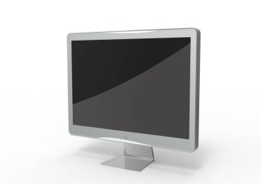 bilgisayar ekranı beyaz arkaplanda izole edildi