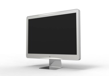 bilgisayar ekranı beyaz arkaplanda izole edildi