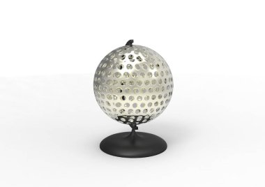 Beyaz arka plan üzerinde izole küre simgesi