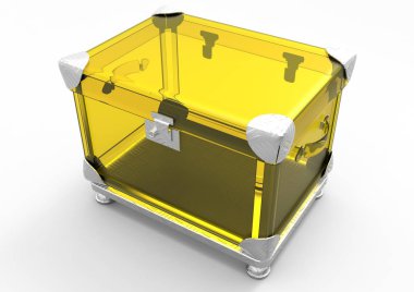 Boş takı veya hediye dava üzerinde beyaz renk