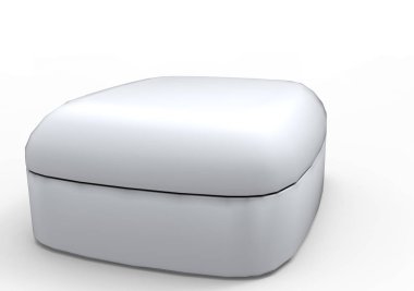 Beyaz arka plan üzerinde takı kutusu