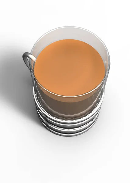 Tasse Tee Isoliert Auf Weißem Hintergrund — Stockfoto