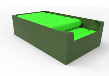 Beyaz arkaplanda izole edilmiş çikolata