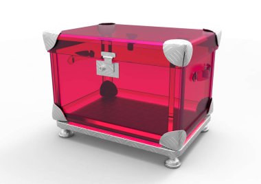 Boş takı veya hediye dava üzerinde beyaz renk