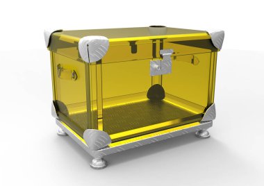 Boş takı veya hediye dava üzerinde beyaz renk