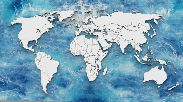 Цветная Карта Странами Качестве Фона — стоковое фото