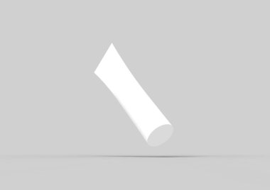 Beyaz arka plan üzerinde izole krem paketi