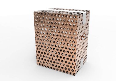 Beyaz arka plan üzerinde paket kutu 