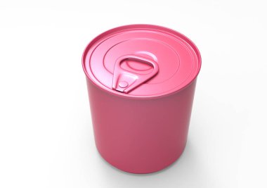 teneke yüzüğü çekme ile: yan, üst ve alt görüntüleme.