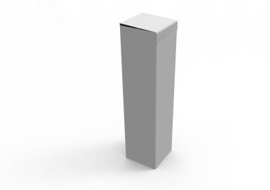 Beyaz arka plan üzerinde izole paket kutu