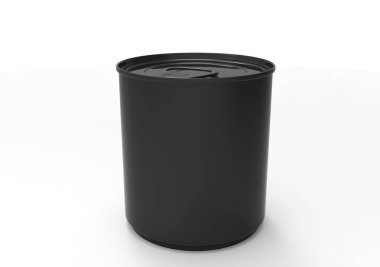 teneke yüzüğü çekme ile: yan, üst ve alt görüntüleme.