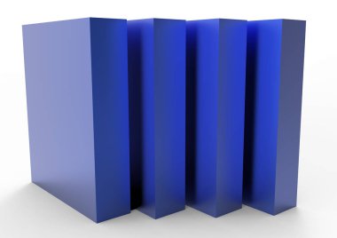 Gerçekçi renk paket kutu yazılım ve elektronik cihazlar için