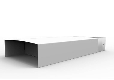 Kibrit kutusu ve beyaz arka plan üzerinde maçlar