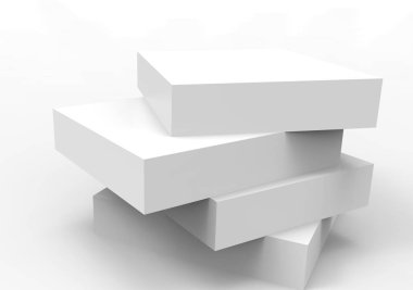 Gerçekçi renk paket kutu yazılım ve elektronik cihazlar için